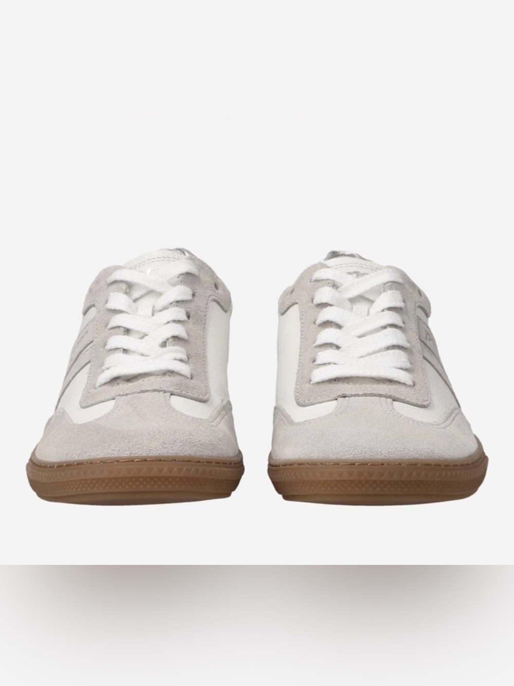 Paul Green Women’s Sneakers in White, Light Gray & Silver - Picture 2 of 6